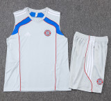 2025-26 Bayern Grey Tank top and shorts suit #D25114