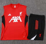 2025-26 LIV Red Tank top and shorts suit #D2595