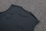2025-26 RMA Dark gray Tank top and shorts suit #D2597