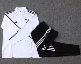 2025-26 JUV White Half Pull Tracksuit #B2552(半拉链)