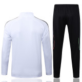 2025-26 JUV White Half Pull Tracksuit #B2552(半拉链)