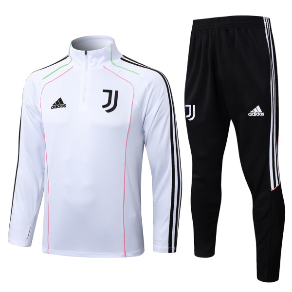 2025-26 JUV White Half Pull Tracksuit #B2552(半拉链)