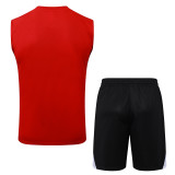 2025-26 LIV Red Tank top and shorts suit #D2595