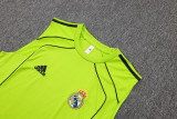 2025-26 RMA Grass green Tank top and shorts suit #D25117