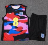 2025-26 England Colour Tank top and shorts suit #D25113