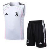 2025-26 JUV White Tank top and shorts suit #D25109