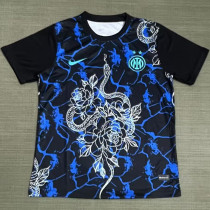 2025-26 INT Black Blue Training shirts (蛇)
