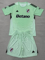 2025-26 River Plate Green GoalKeeper Kids Soccer Jersey