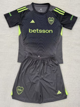 2025-26 Boca Juniors Black GoalKeeper Kids Soccer Jersey