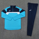 2025 JOM Lake blue Half Pull Tracksuit #813(半拉链)