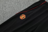 2025-26 Man Utd White Half Pull Tracksuit (半拉链)