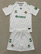2025-26 Real Betis White GoalKeeper Kids Soccer Jersey
