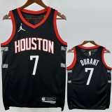 2023-24 Rockets DURANT #7 Black Top Quality Hot Pressing NBA Jersey (Trapeze Edition)飞人版