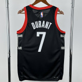 2023-24 Rockets DURANT #7 Black Top Quality Hot Pressing NBA Jersey (Trapeze Edition)飞人版