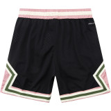 A2501 AJ Black Pink Casual Short Pants #黑粉色