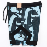 C2501 AJ Black blue Casual Short Pants #破冰斑蓝