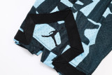 C2501 AJ Black blue Casual Short Pants #破冰斑蓝
