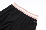 A2501 AJ Black Pink Casual Short Pants #黑粉色
