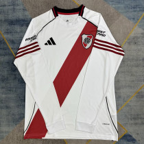 2025-26 River Plate Home Long Sleeve Soccer Jersey (长袖)
