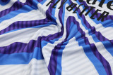 2025-26 RMA White blue Tank top and shorts suit