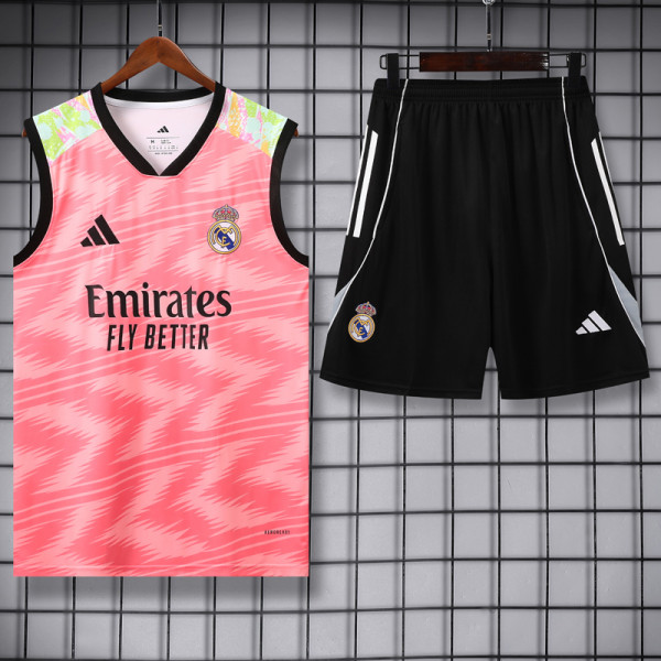 2025-26 RMA Pink Tank top and shorts suit