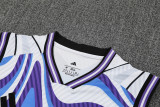 2025-26 RMA White blue Tank top and shorts suit