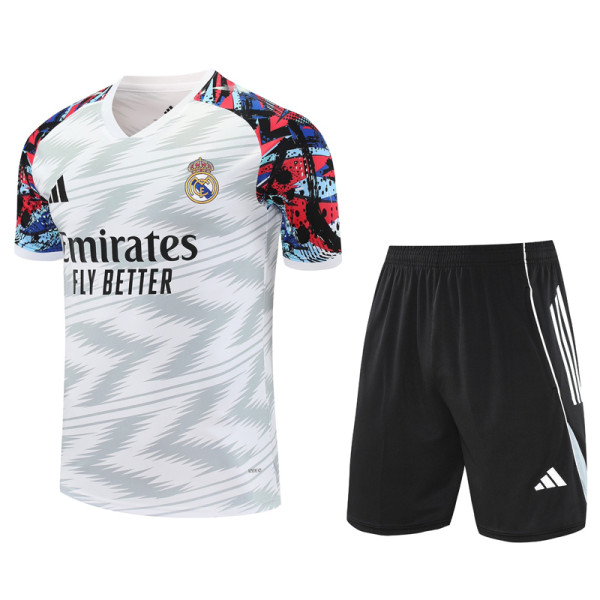 2025-26 RMA White Training Short Suit