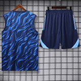 2025-26 RMA Blue Tank top and shorts suit