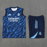 2025-26 RMA Blue Tank top and shorts suit