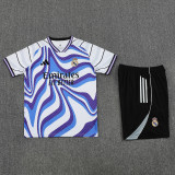 2025-26 RMA White blue Training Short Suit