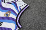 2025-26 RMA White blue Tank top and shorts suit