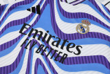 2025-26 RMA White blue Training Short Suit