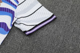 2025-26 RMA White blue Training Short Suit
