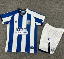 2025-26 West Bromwich Home Kids Soccer Jersey