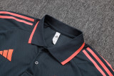2025-26 Bayern Dark gray Short shirts and Long trousers Suit #C2544