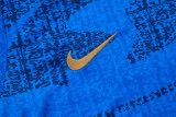 2025-26 France Fancy blue Training Short Suit #D25137