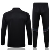 2025-26 JUV Black Half Pull Tracksuit #B2557(半拉链)