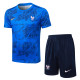 2025-26 France Fancy blue Training Short Suit #D25137
