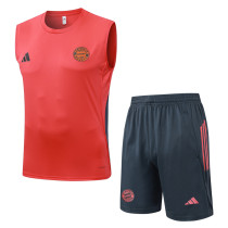 2025-26 Bayern Orange Tank top and shorts suit #D25141