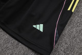 2025-26 JUV Black Tank top and shorts suit #D25135