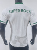 2025-26 Sporting Lisbon White Player Version Soccer Jersey