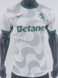 2025-26 Sporting Lisbon White Player Version Soccer Jersey