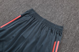 2025-26 Bayern Dark gray Tank top and shorts suit #D25142