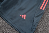 2025-26 Bayern Dark gray Tank top and shorts suit #D25142