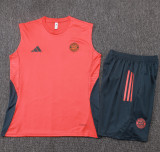 2025-26 Bayern Orange Tank top and shorts suit #D25141