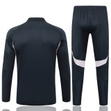 2025-26 RMA Dark gray Half Pull Tracksuit #B2562(半拉链)