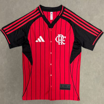 2025-26 Flamengo Red Casual Edition Baseball Jersey