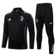2025-26 JUV Black Half Pull Tracksuit #B2557(半拉链)