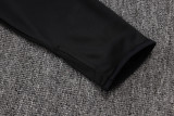 2025-26 JUV Black Half Pull Tracksuit #B2557(半拉链)