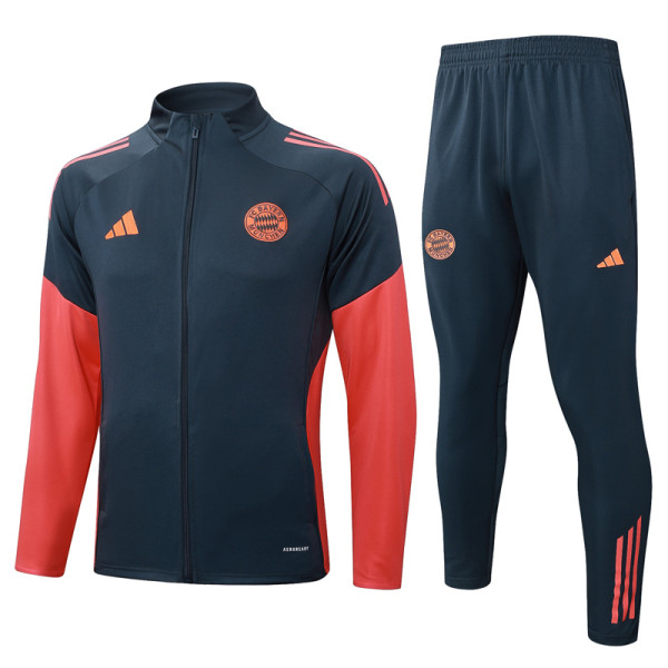 2025-26 Bayern Dark gray Jacket Tracksuit #A2563